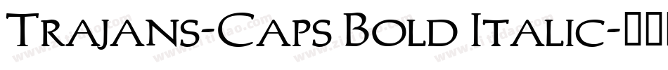 Trajans-Caps Bold Italic字体转换